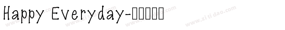 Happy Everyday字体转换